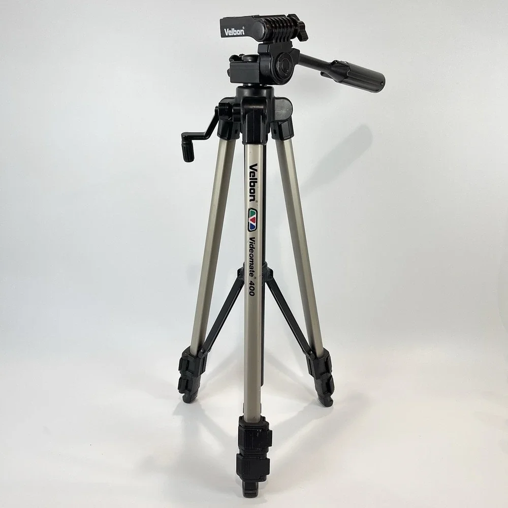 Velbon Videomate 400 Aluminum Adjustable Camara Tripod Ext. 5 Feet With Panhead
